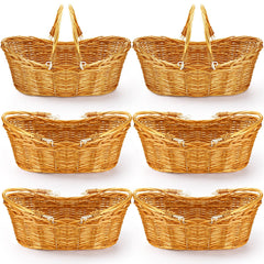 Wesiti wicker basket front view showing natural finish and neat weave, perfect for gifting