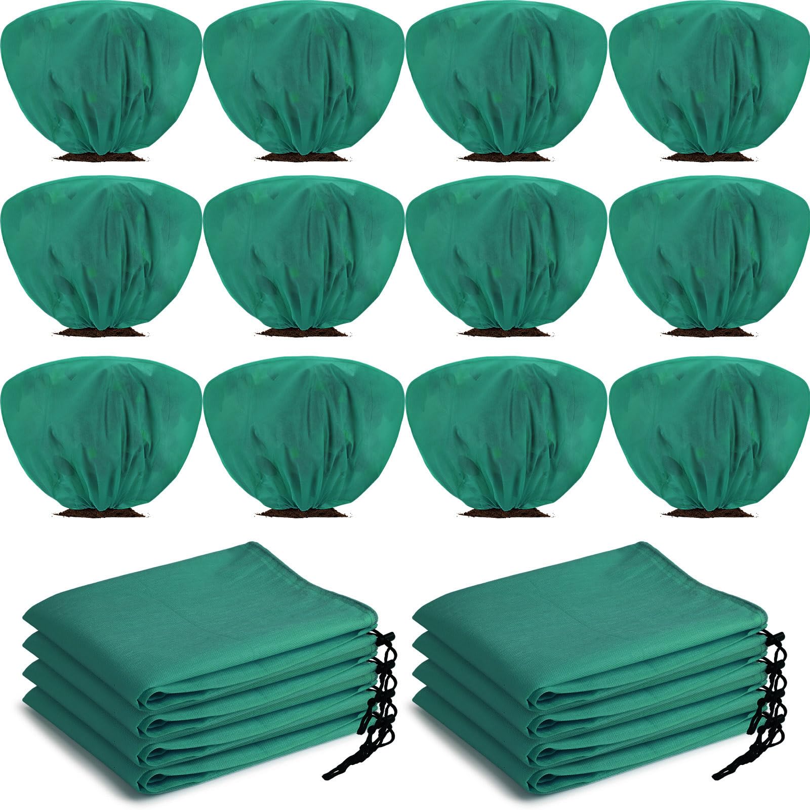 wesnoy front packaging showing 12 dark green plant protection covers and benefits