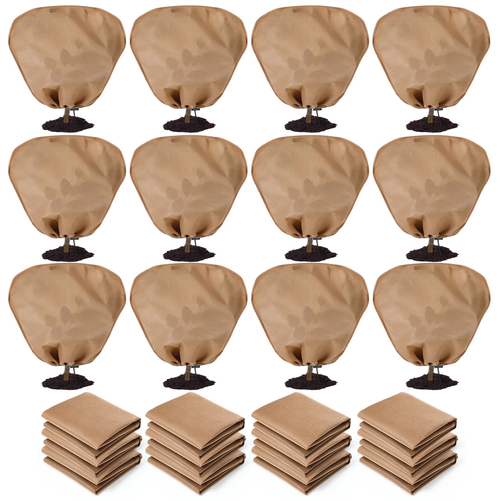 Wesnoy front view of packaged 12 plant covers showing bulk convenience
