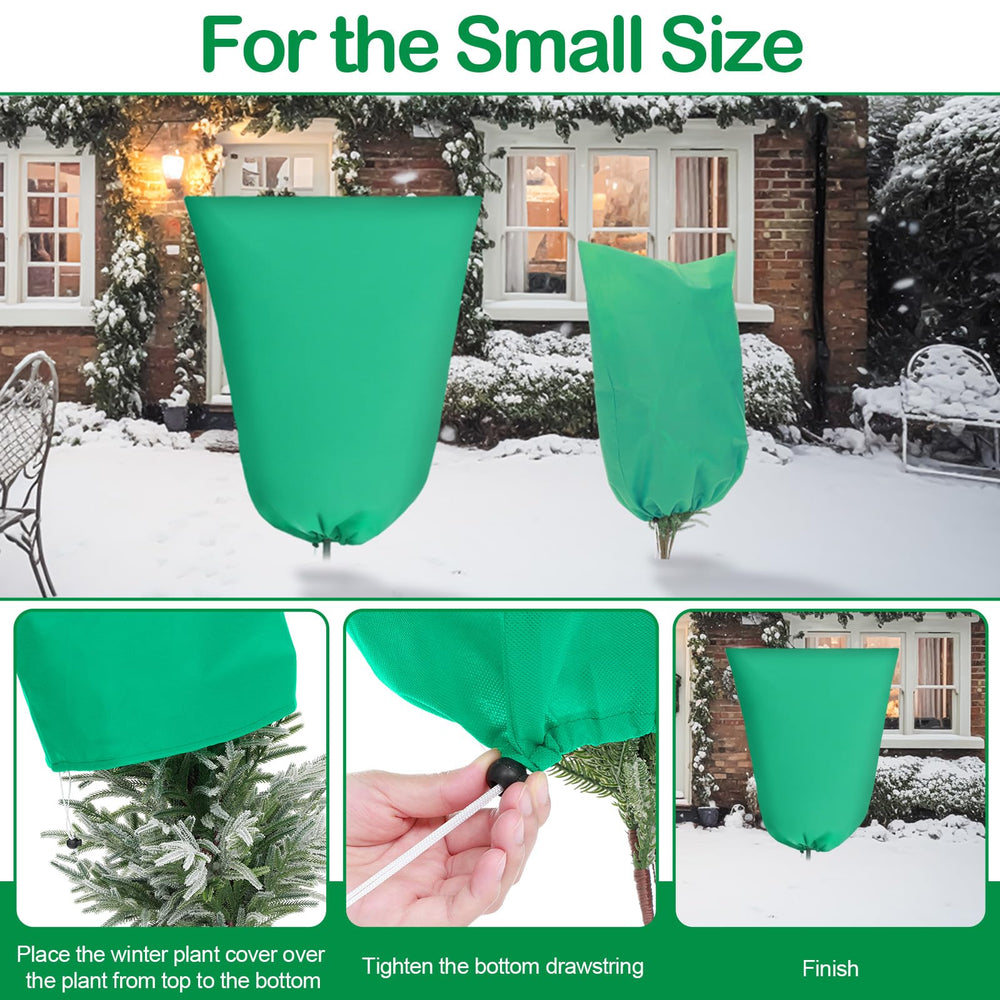 wesnoy large cover on shrub protecting leaves from frost and wind damage
