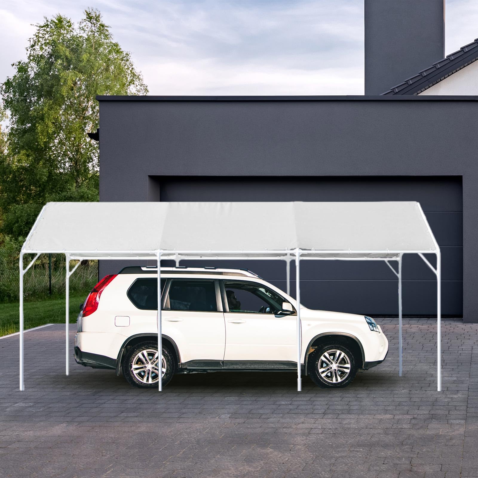 Wesnoy canopy used at a patio event offering shade and shelter