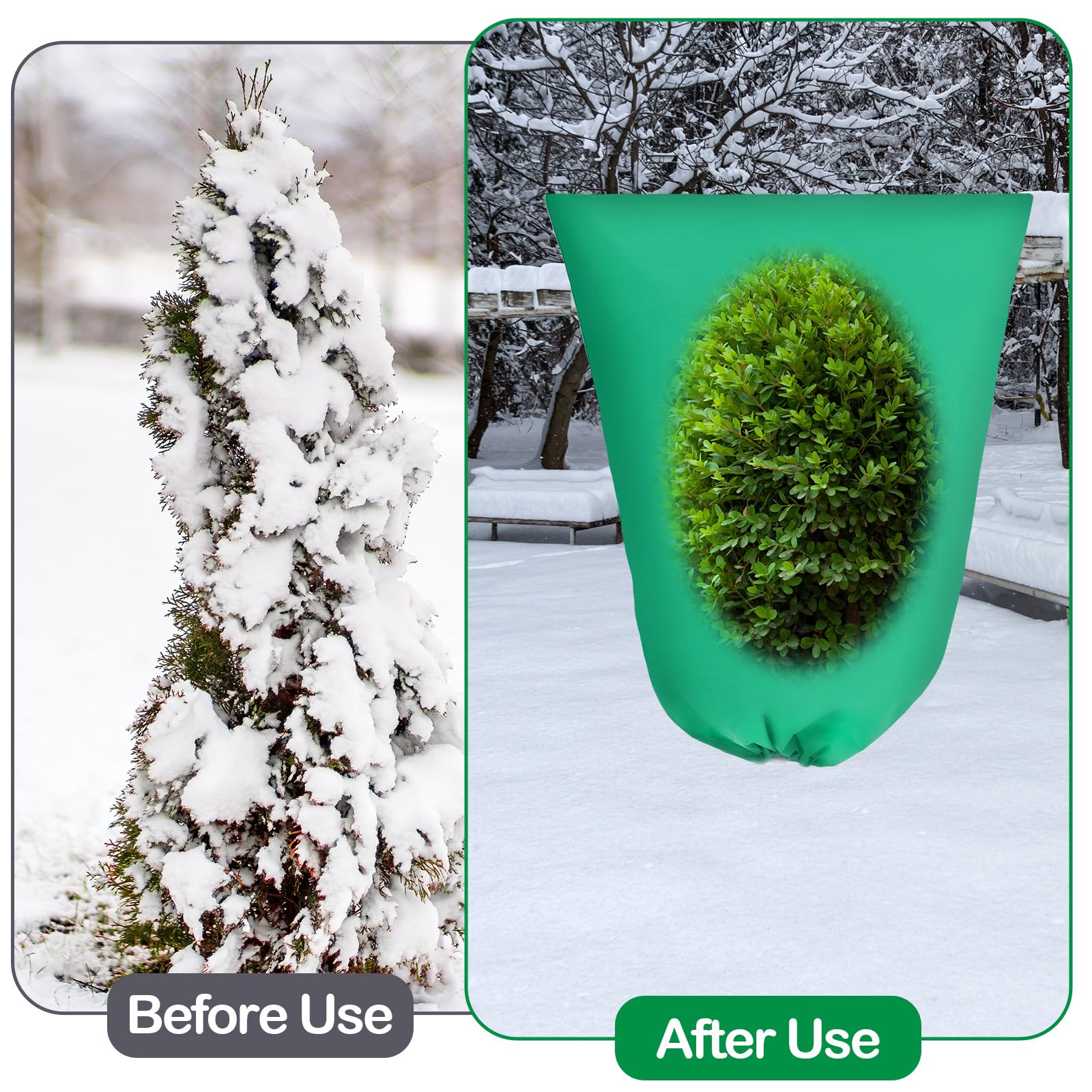 wesnoy small cover on pot shielding seedlings and small plants from cold