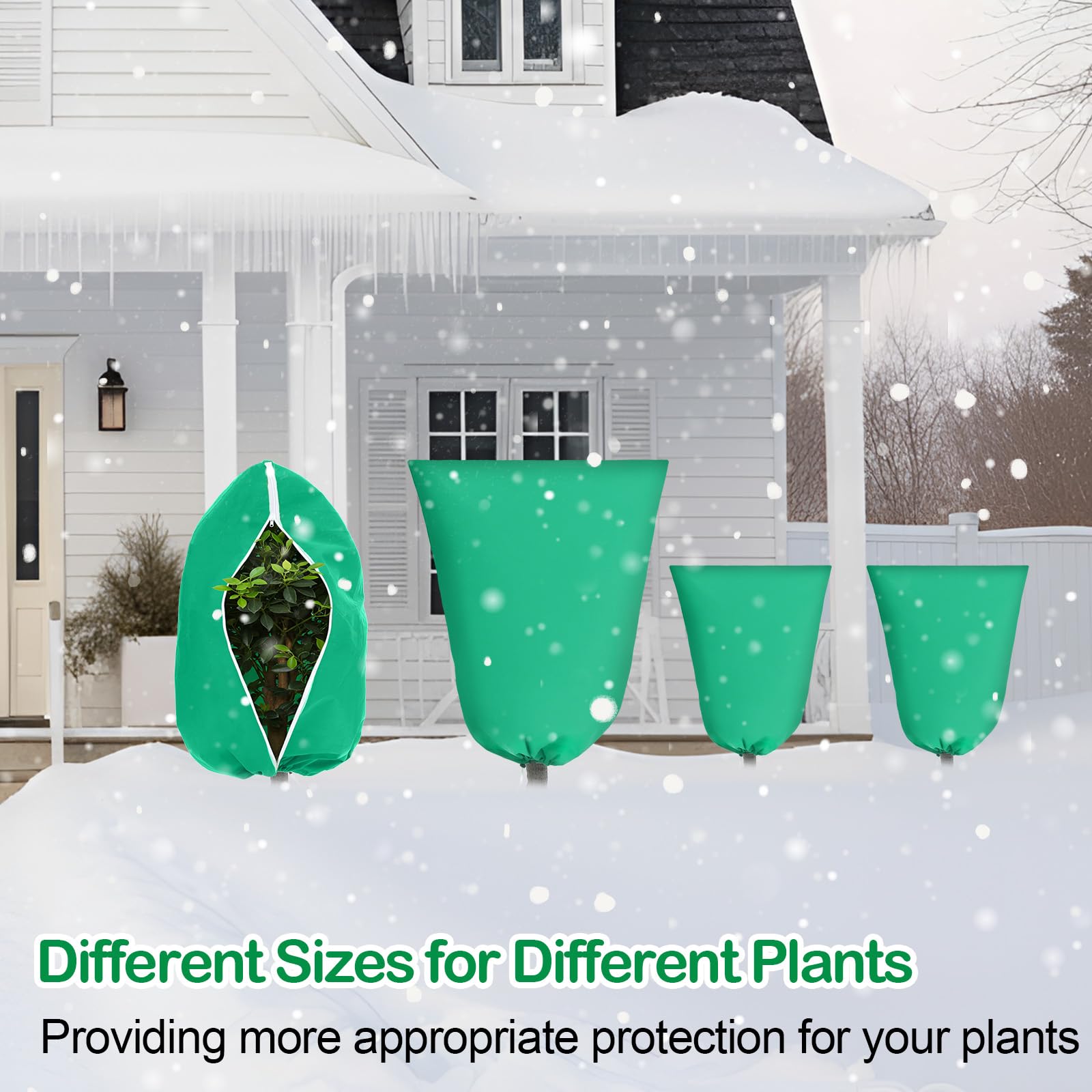 wesnoy stacked packaged covers in garden setting ready for seasonal use