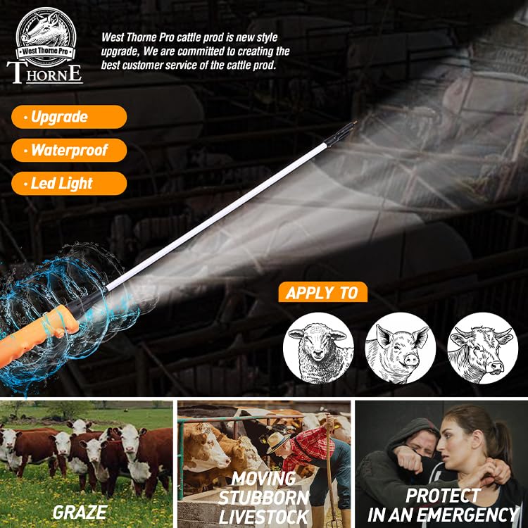 West Thorne Pro used in pasture guiding cattle, brand improves animal movement