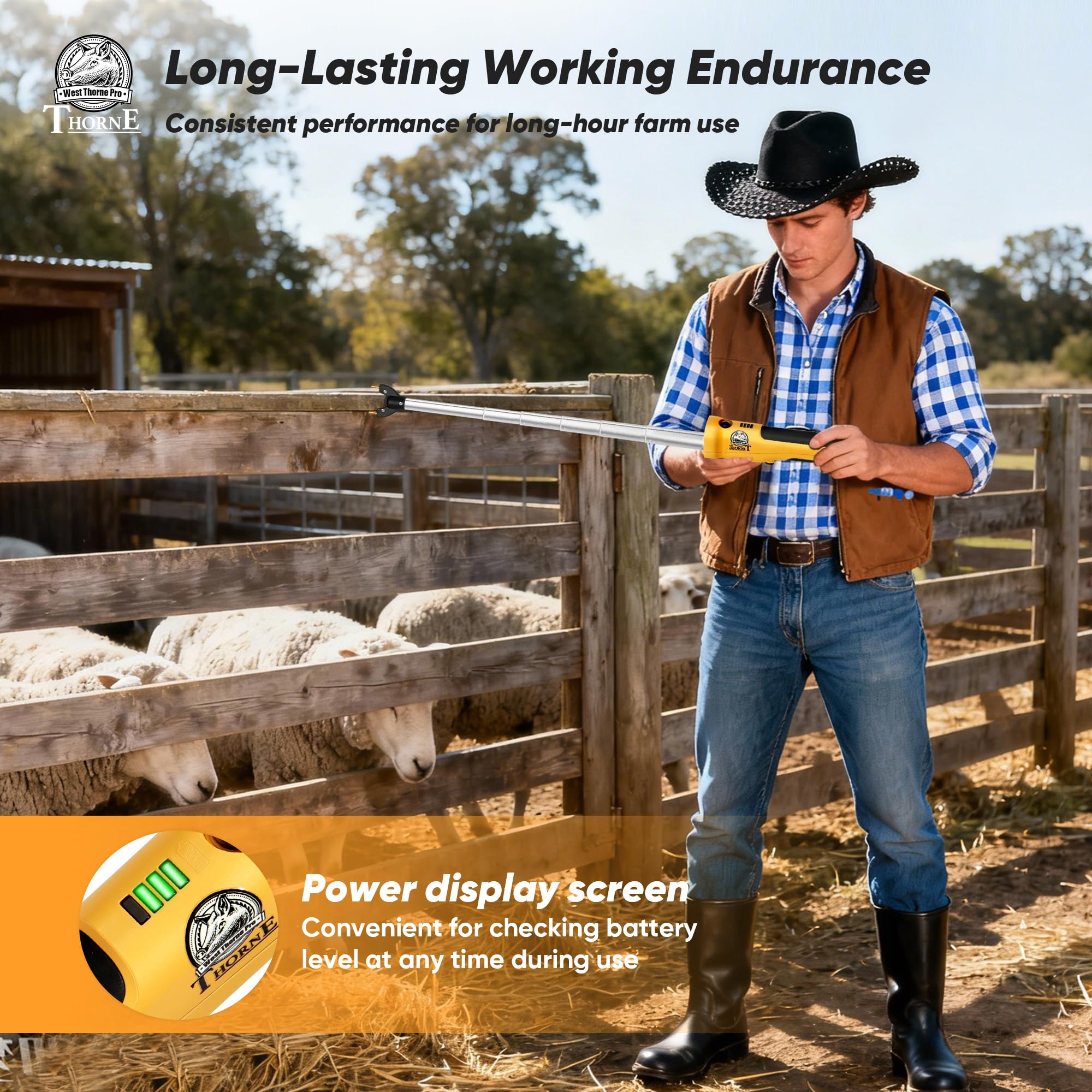 West Thorne Pro used on ranch guiding cattle for efficient movement