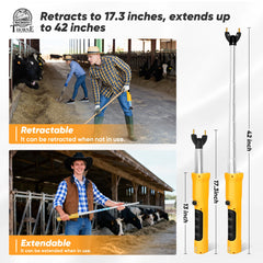 West Thorne Pro LED illuminated in dark barn improving night visibility