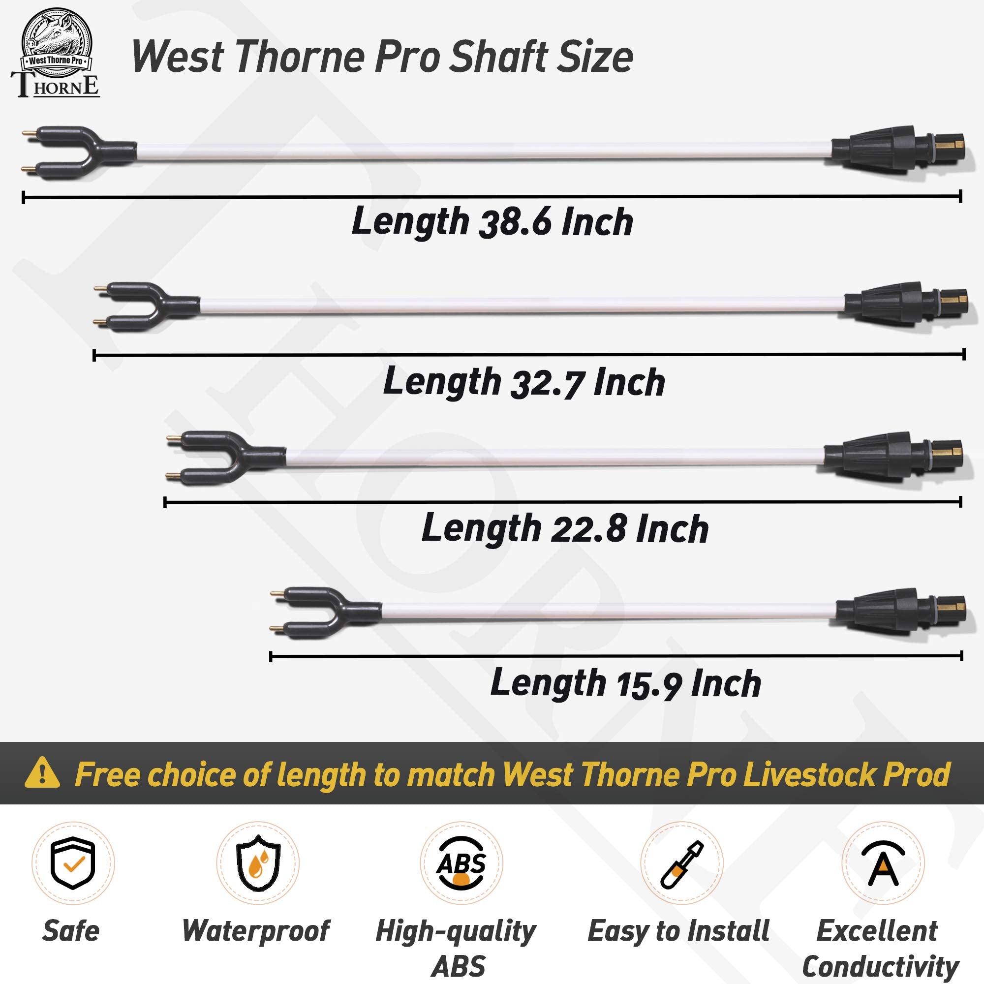 West Thorne Pro close-up of shaft connection demonstrating secure fit and reliability