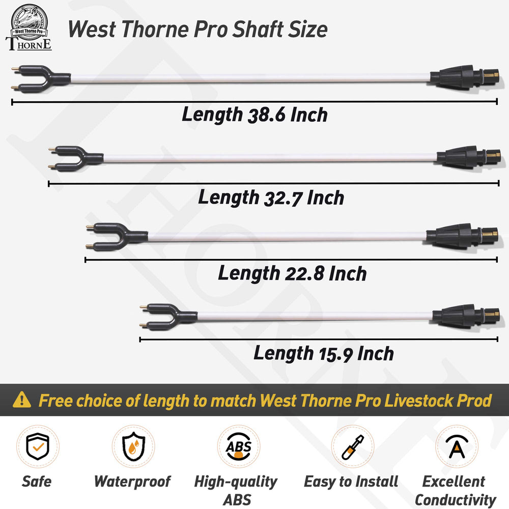 West Thorne Pro close-up of shaft connection demonstrating secure fit and reliability