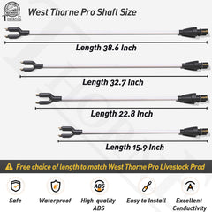 West Thorne Pro close-up of shaft connection demonstrating secure fit and reliability