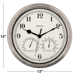 Westclox side profile showing weather-resistant metal case that resists outdoor wear