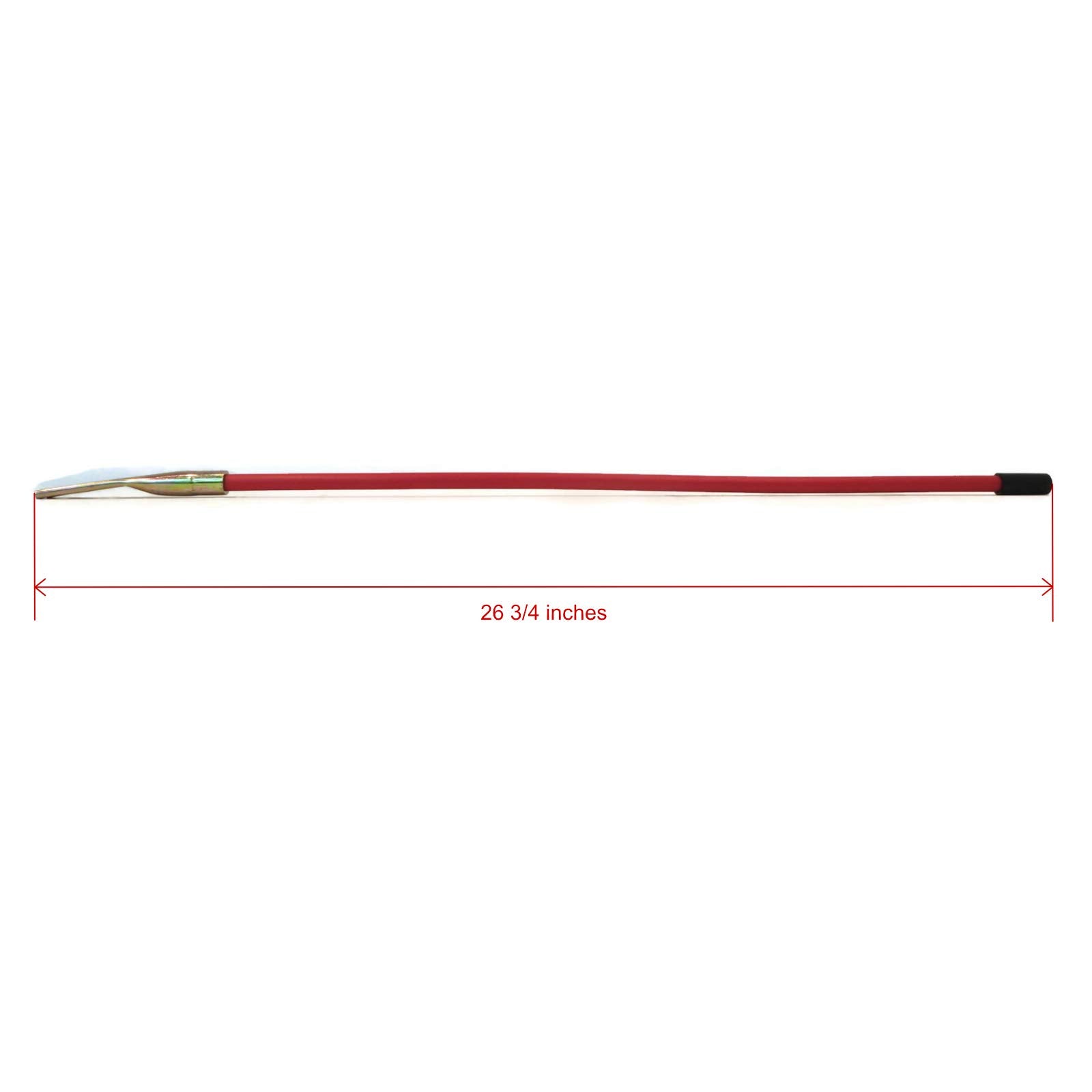 Western Snowplows close-up of black hardened cap and red nylon coating for durability