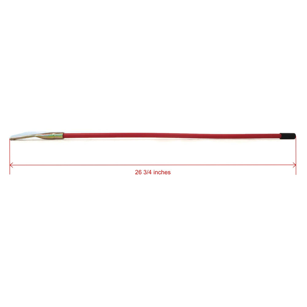 Western Snowplows close-up of black hardened cap and red nylon coating for durability