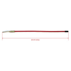 Western Snowplows close-up of black hardened cap and red nylon coating for durability