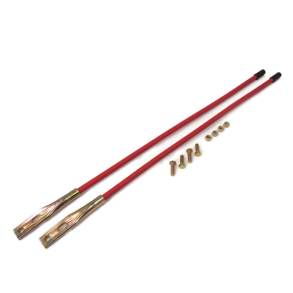 Western Snowplows front view of 62265 guide kit showing included parts and benefit visibility