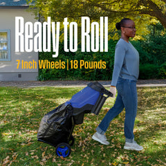 Westinghouse 12‑gallon collection bag attached for tidy debris collection and disposal