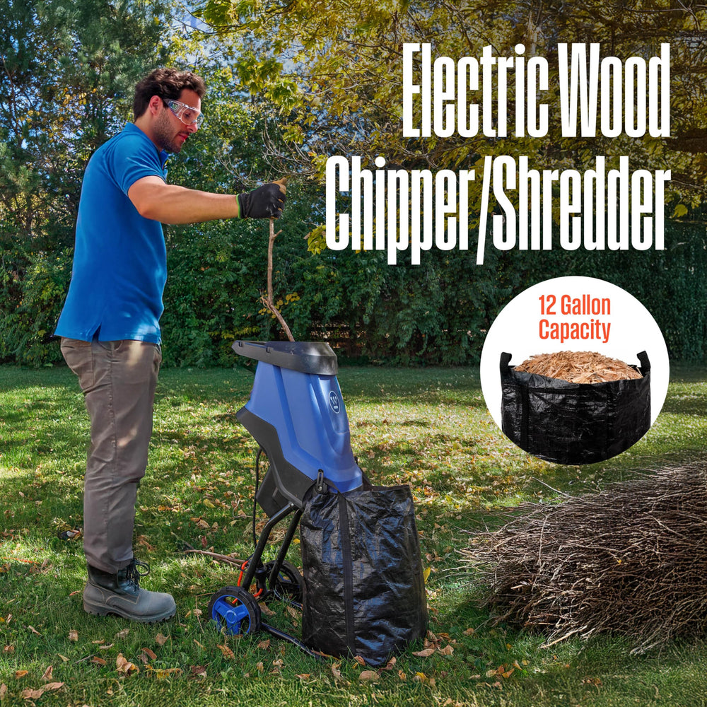 Westinghouse dual‑hole hopper detail illustrates easy feeding of branches and twigs