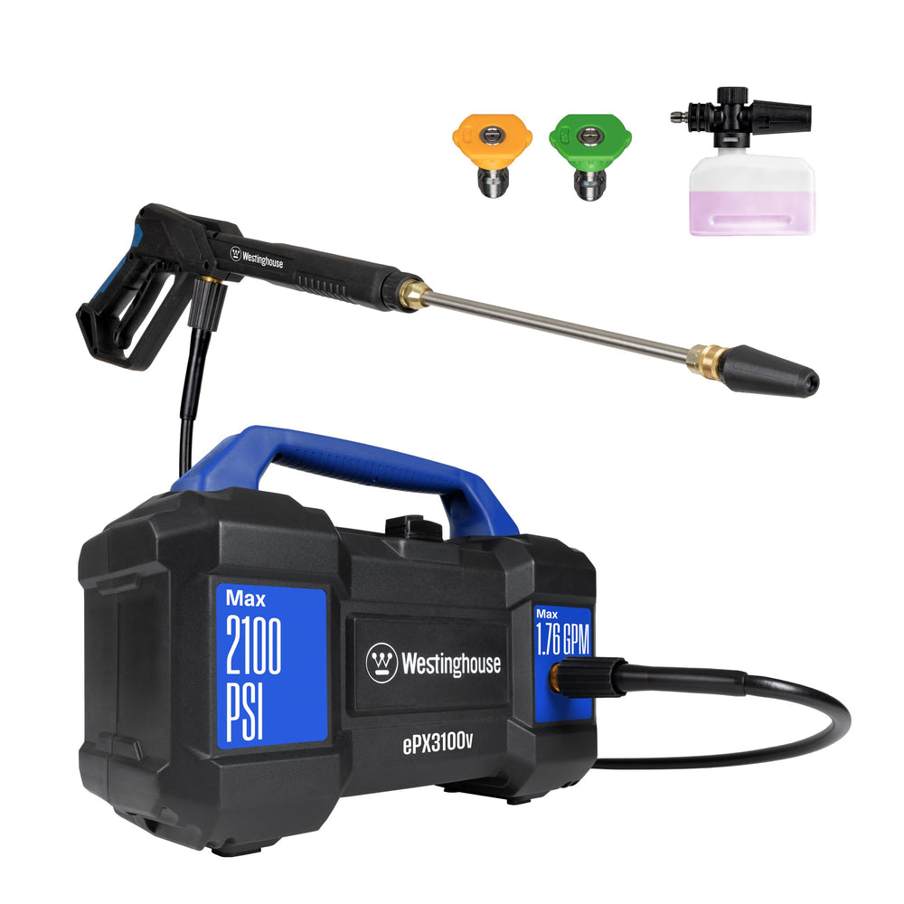 Westinghouse ePX3100v front view showing compact body and handle benefit portability