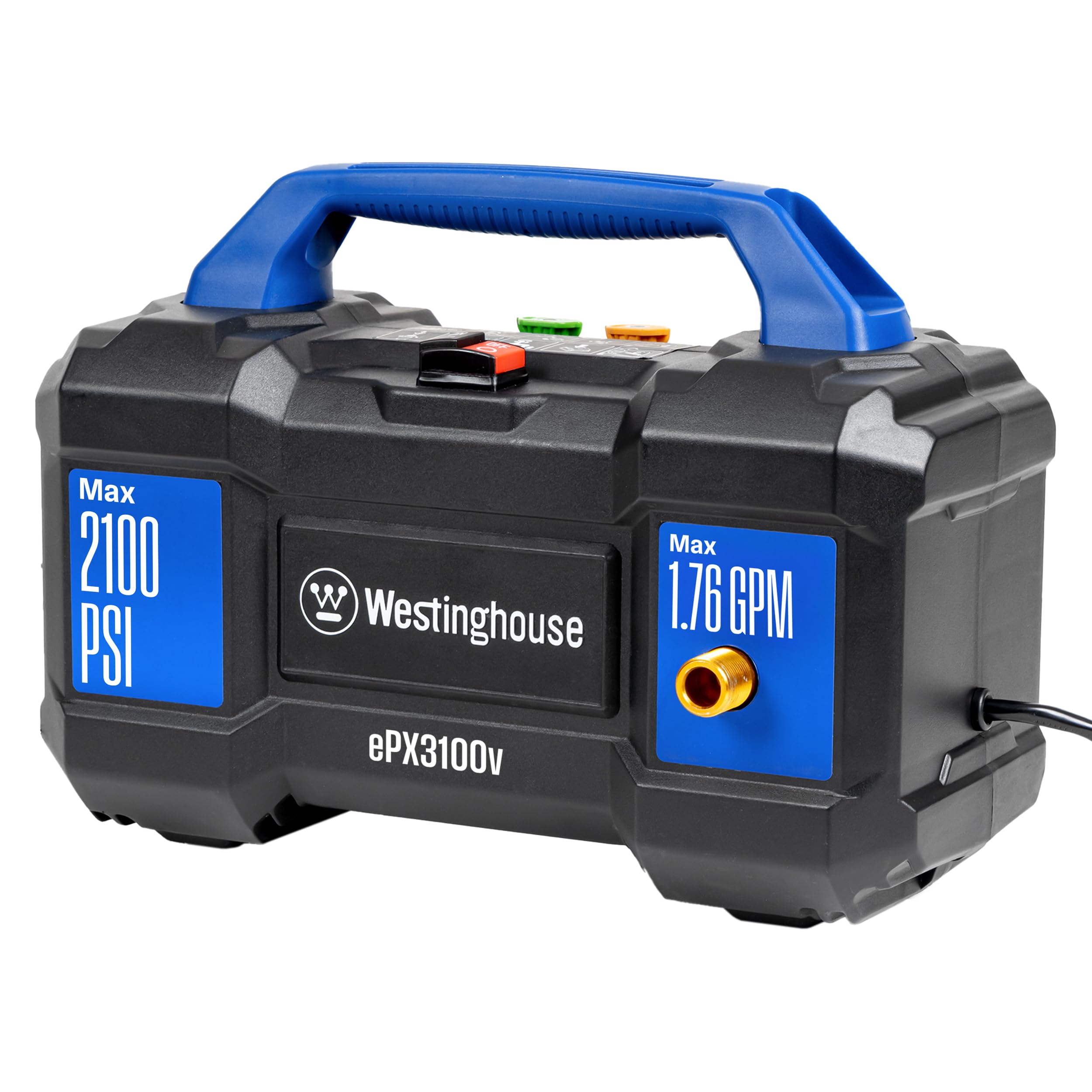 Westinghouse ePX3100v in use cleaning a driveway demonstrating powerful stain removal