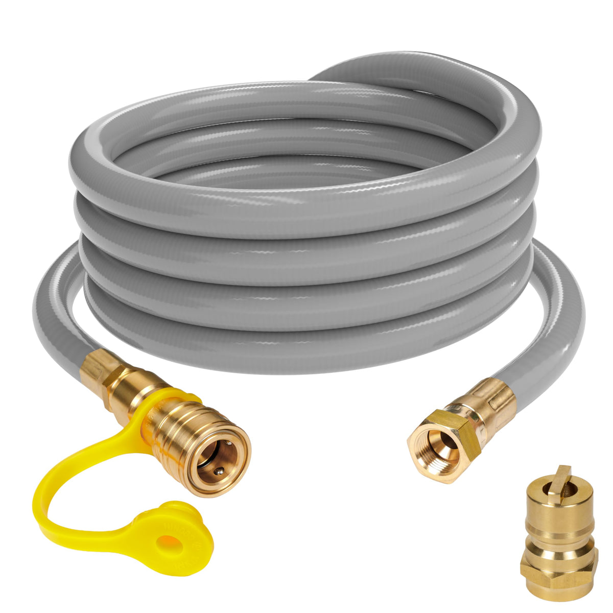 Westinghouse front view of hose and adapter kit showing compact packaging and ready-to-use convenience