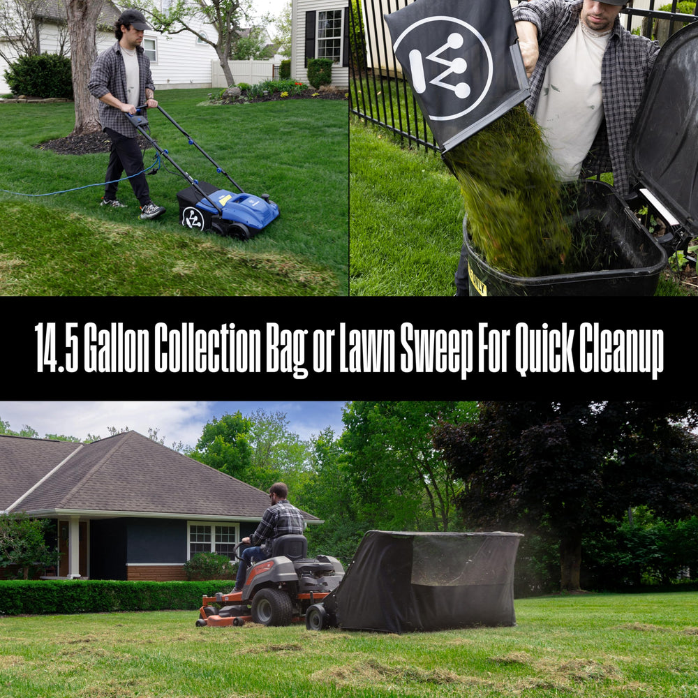 Westinghouse lifestyle backyard scene showing healthier lawn prep before overseeding
