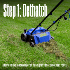 Westinghouse slice aerator blade detail cutting narrow soil channels for better root access