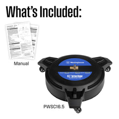 Westinghouse surface cleaner in use on driveway delivering streak-free, efficient cleaning