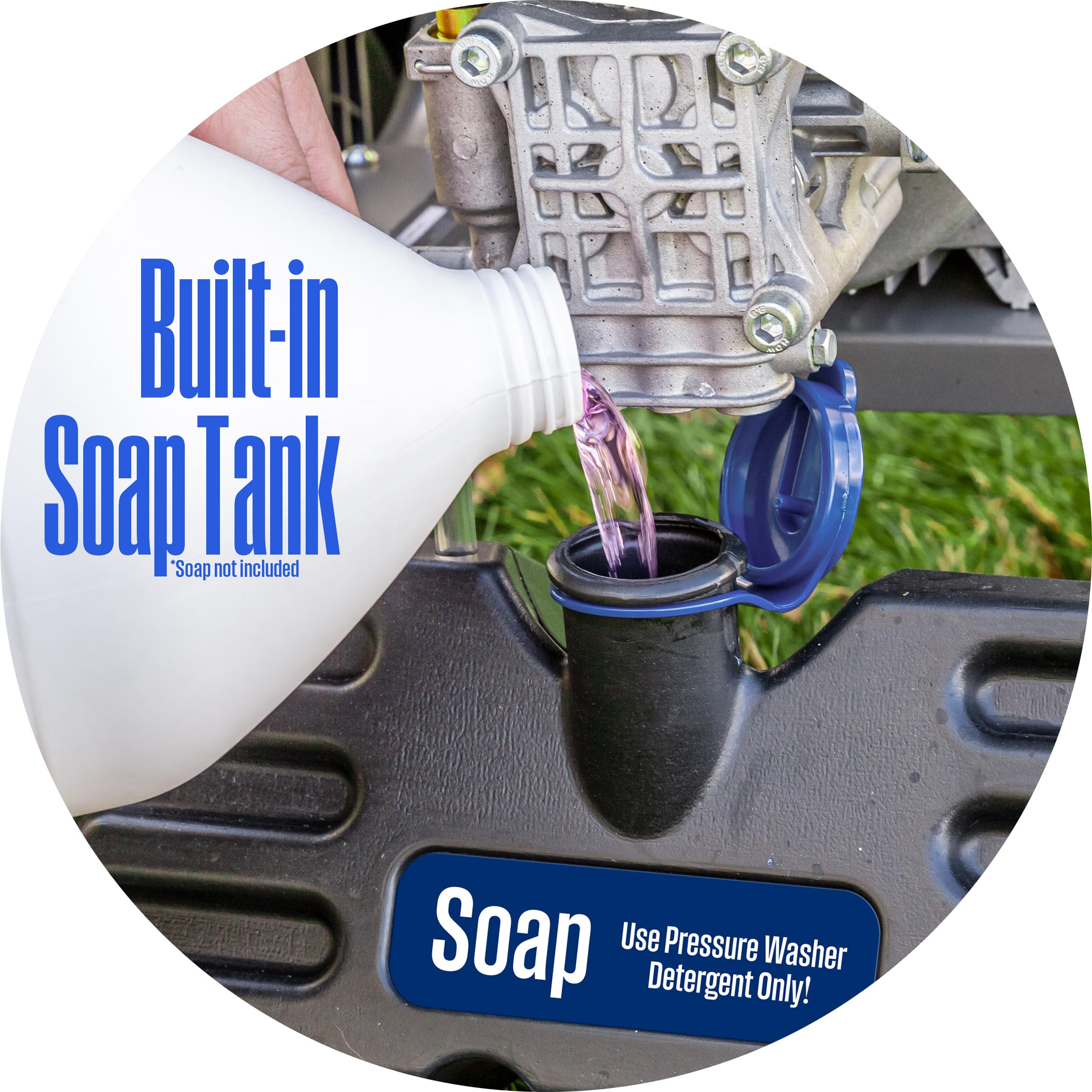 Westinghouse WPX2300e cleaning a driveway illustrating powerful grime removal