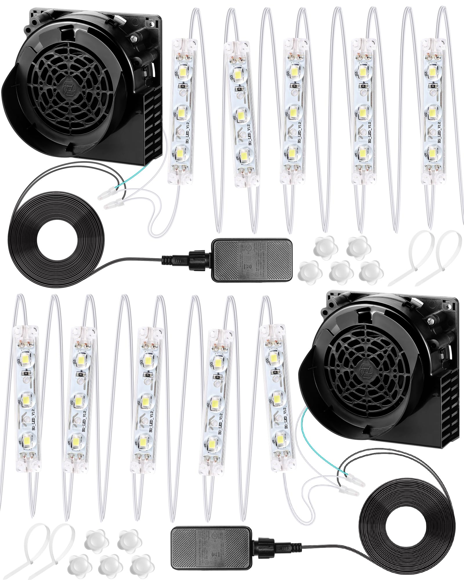 Wettal front view of both blowers showing compact design and reliable inflation benefit