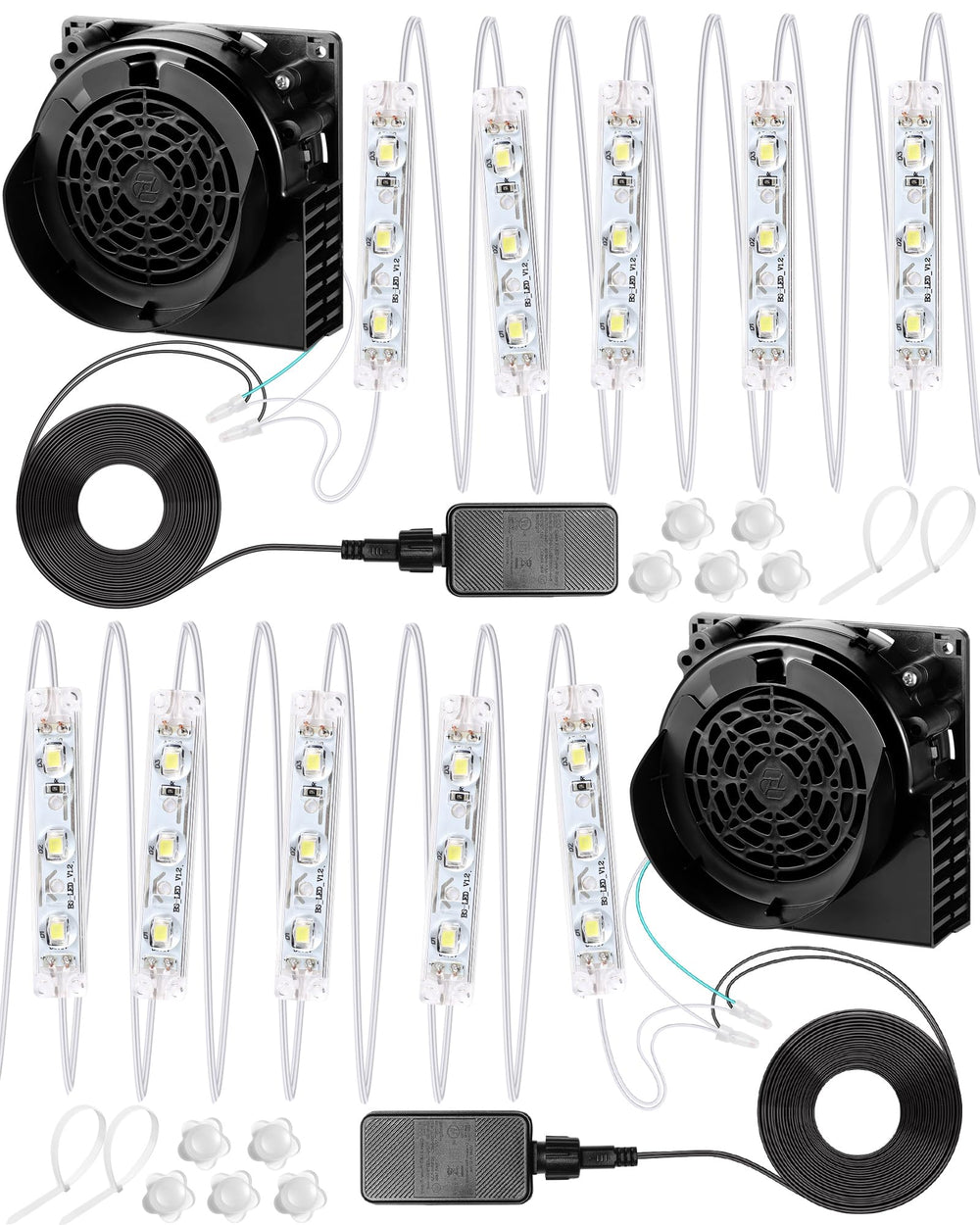 Wettal front view of both blowers showing compact design and reliable inflation benefit