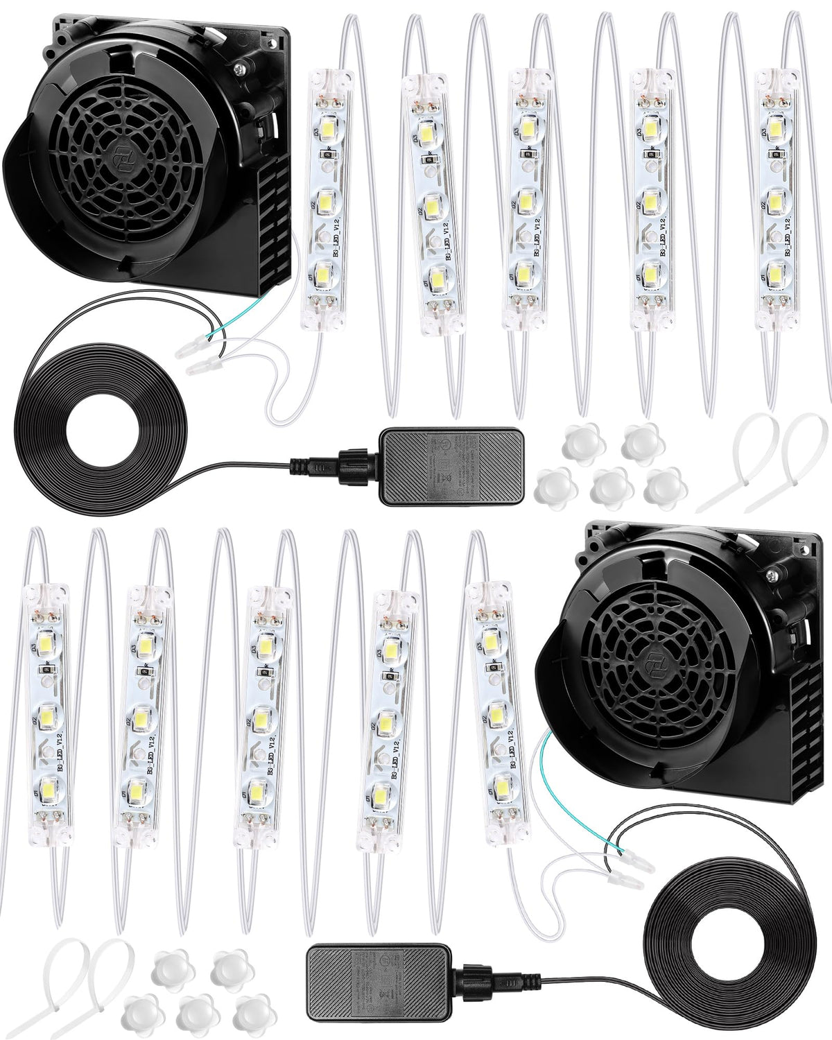 Wettal front view of both blowers showing compact design and reliable inflation benefit