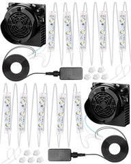 Wettal front view of both blowers showing compact design and reliable inflation benefit
