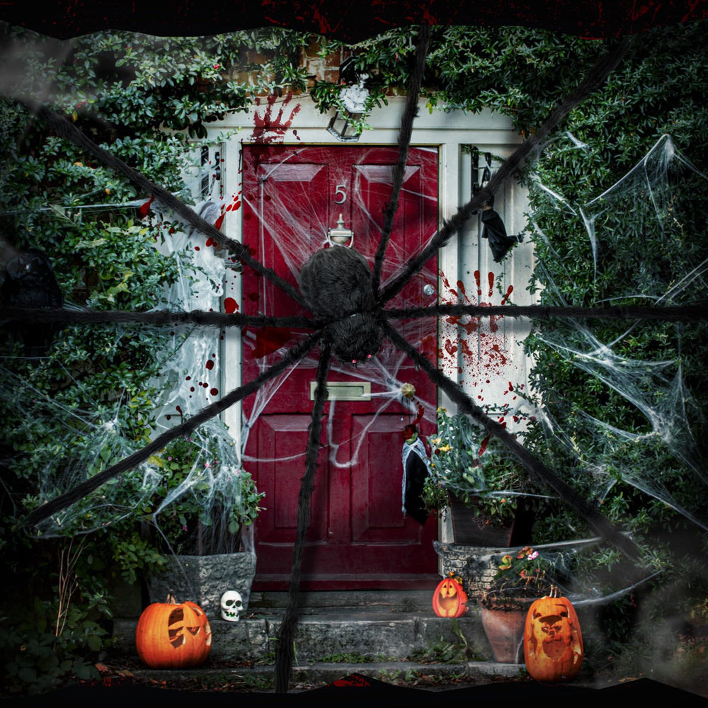 Wettarn spider staged on porch demonstrating outdoor display versatility