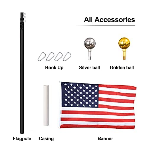 WeValor flag waving in wind on the pole demonstrating smooth rotation and anti-tangle