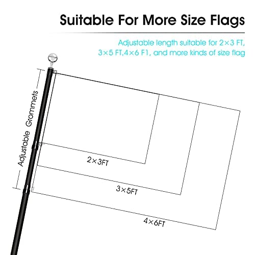 WeValor pole installed in a yard with flag, showing clear visibility and curb appeal