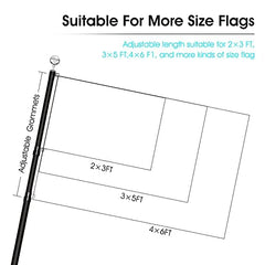 WeValor pole installed in a yard with flag, showing clear visibility and curb appeal