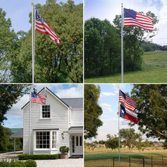 WeValor close-up of 3x5 polyester flag showing vibrant colors and UV protection