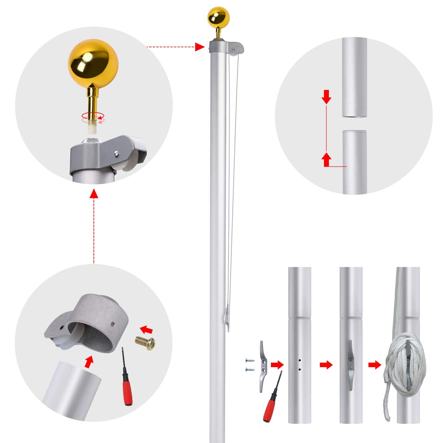WeValor section connection close-up showing solid joint fit for durability