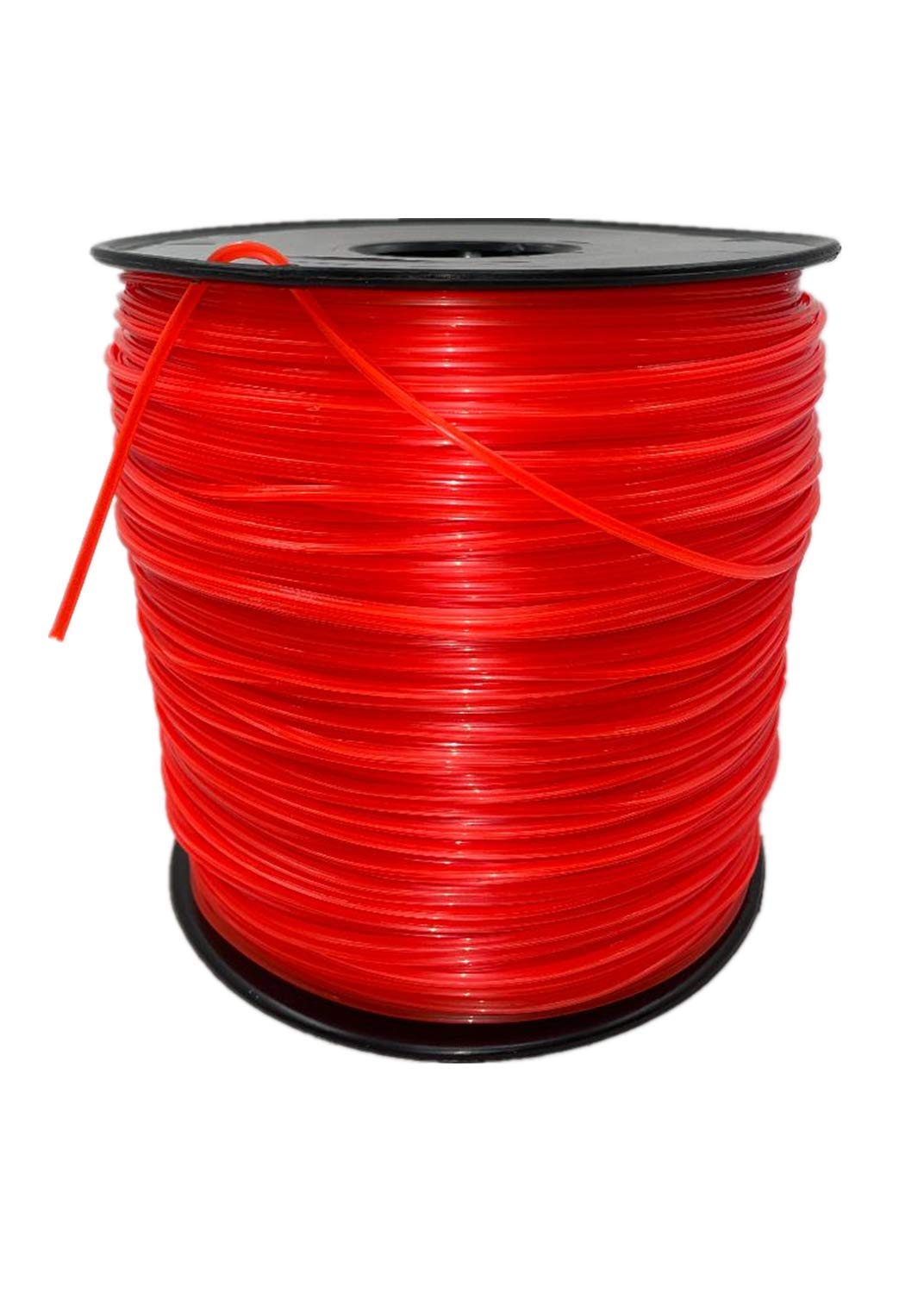 wewr Echo front view of red 5 lb spool showing label and capacity for efficient refills