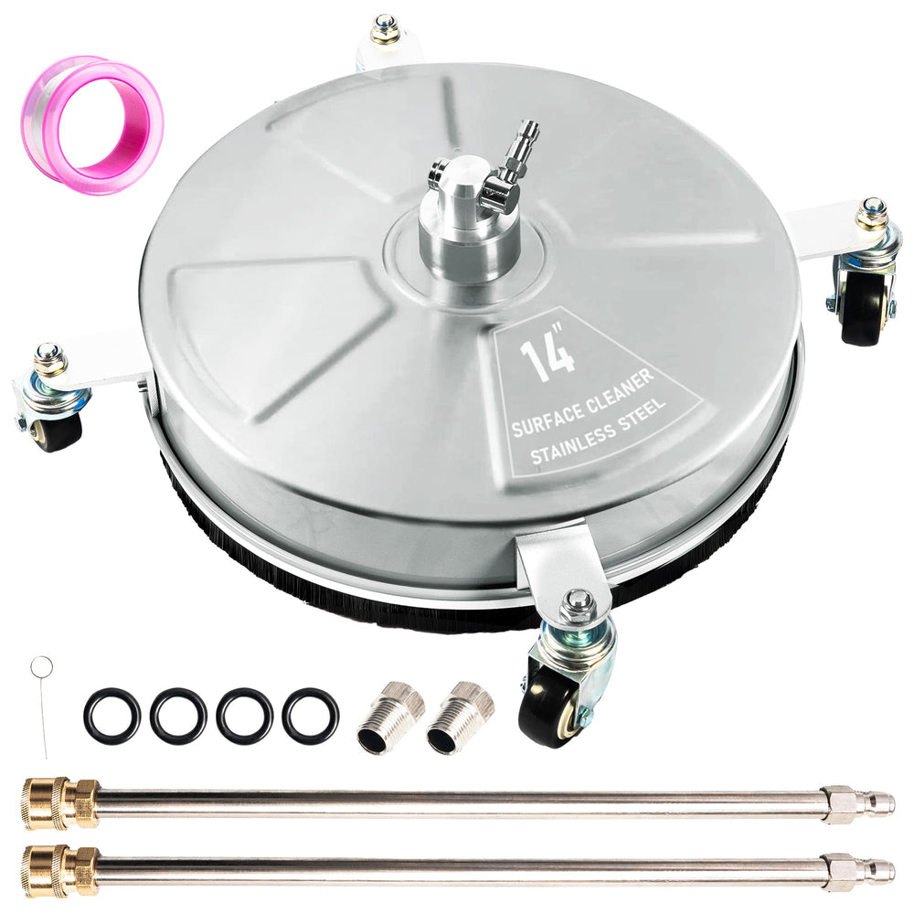Wexo Palindrog front view showing 14-inch cleaner for faster surface cleaning