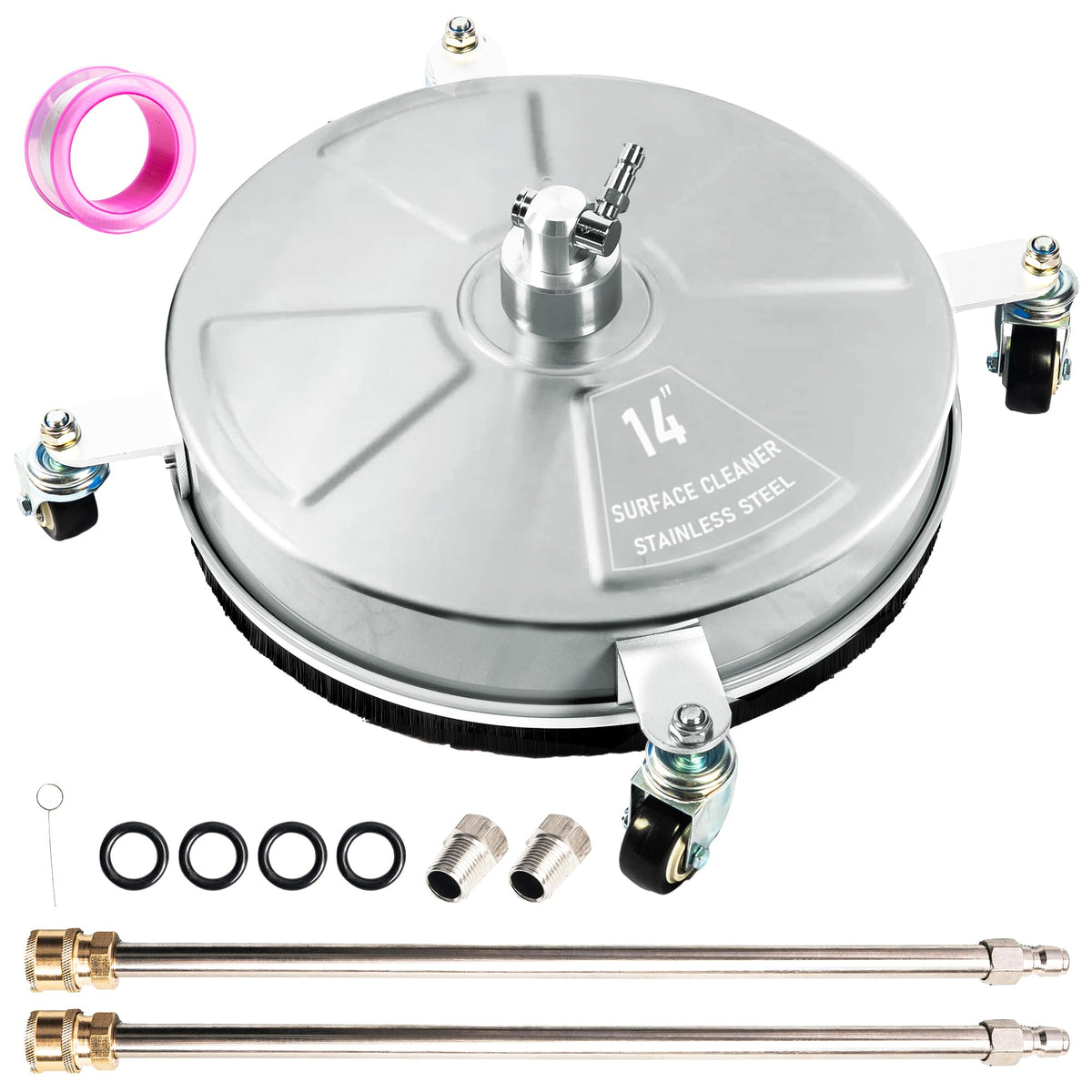 Wexo Palindrog front view showing 14-inch cleaner for faster surface cleaning
