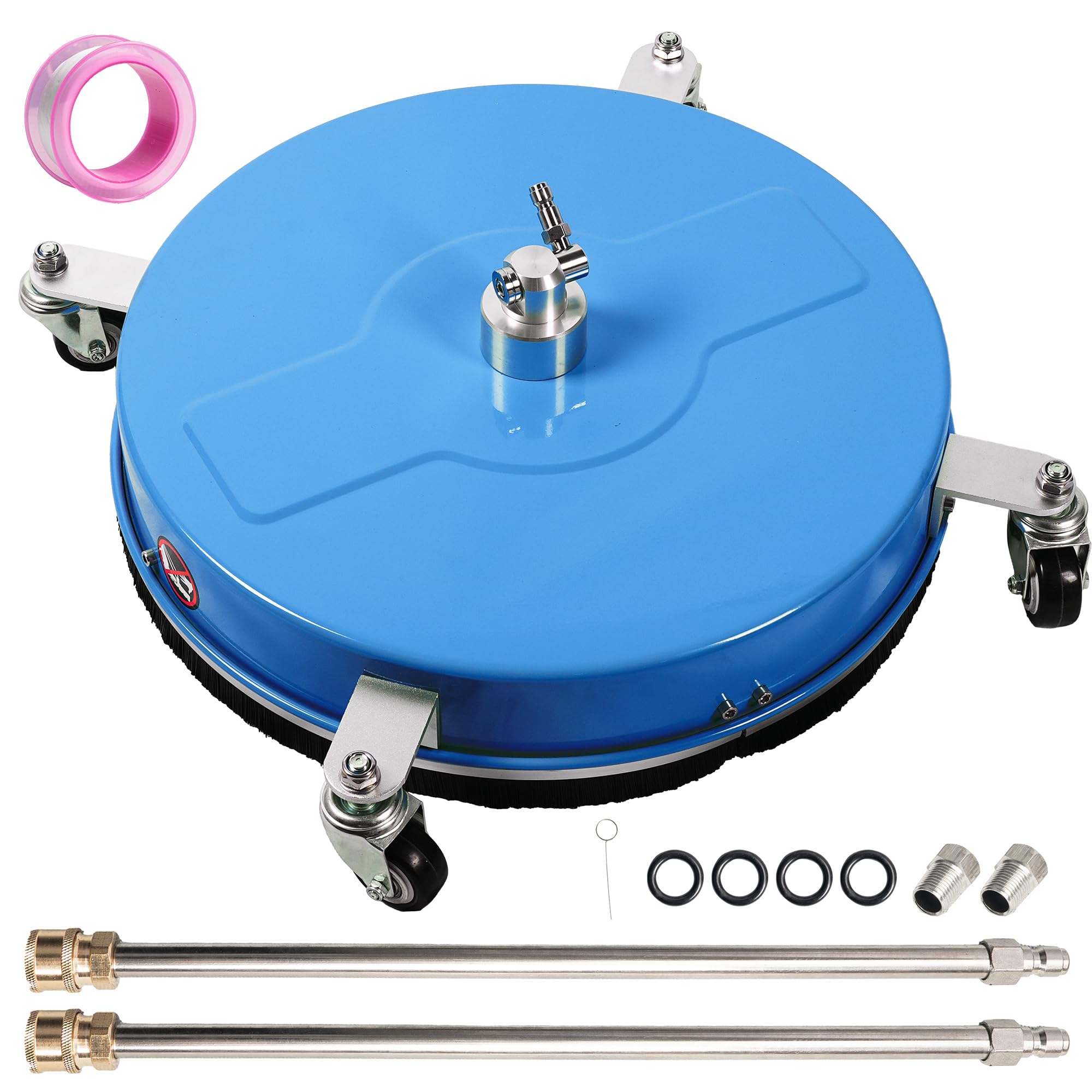 Wexo Palindrog front view showing 19-inch housing and four wheels for fast cleaning
