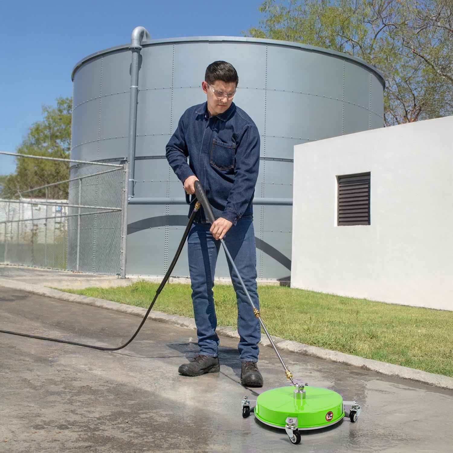 Wexo Palindrog next to person showing scale and ergonomic maneuverability