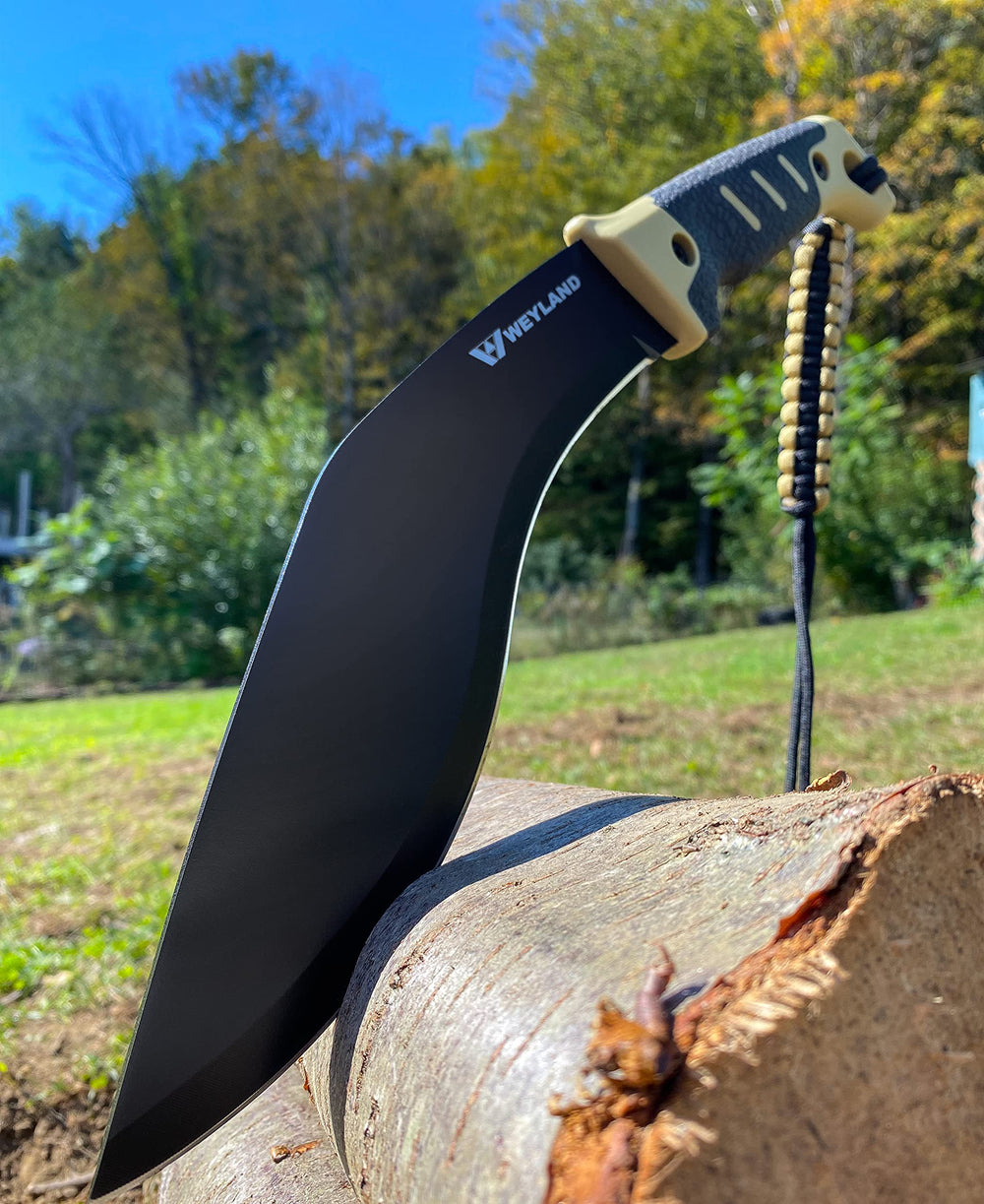 WEYLAND ergonomic rubberized handle close-up for secure comfortable grip