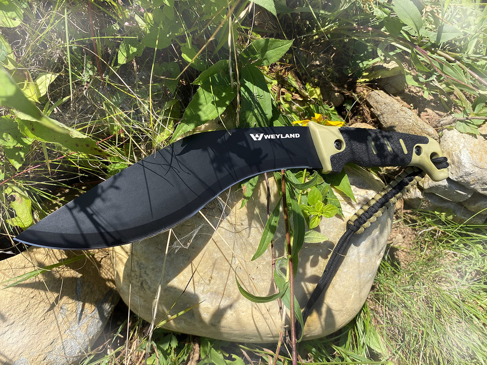 WEYLAND maintenance kit with kukri showing easy care for long life
