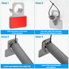 Weysat ABS bracket mounted on pool wall showing simple no-drill attachment benefit