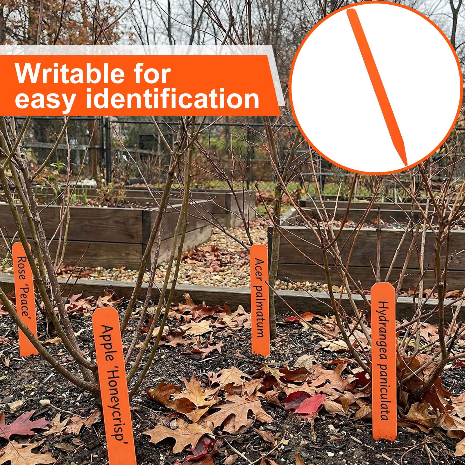 Weysat bundled stakes displaying full 100 pack for large garden projects
