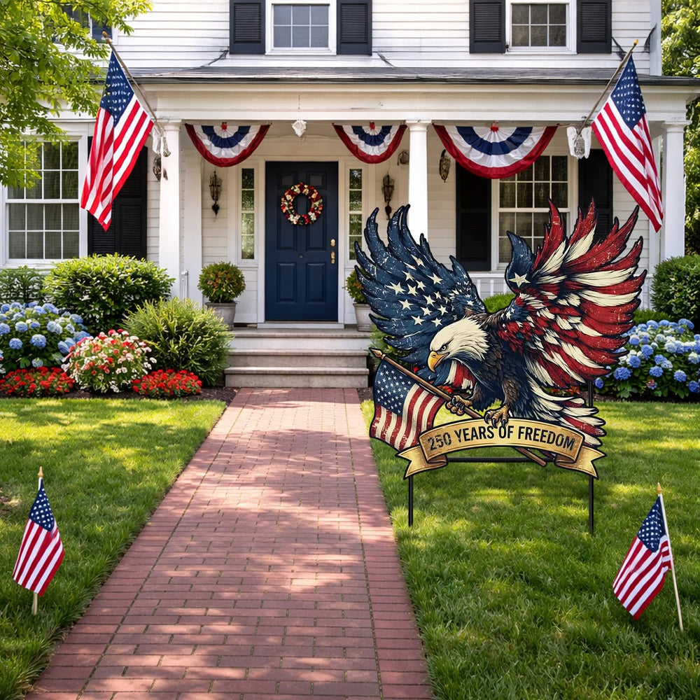 Weysat close-up of printed eagle detail highlighting vibrant weatherproof finish