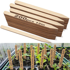 Weysat front packaging showing 200 natural wood plant labels and clear count benefit