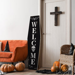 Weysat porch display with pumpkins creates inviting Halloween atmosphere