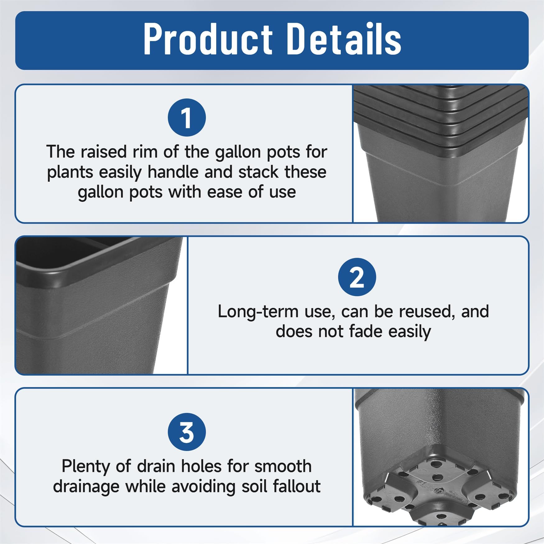 WFLNHB raised edge handle detail for easier lifting and moving